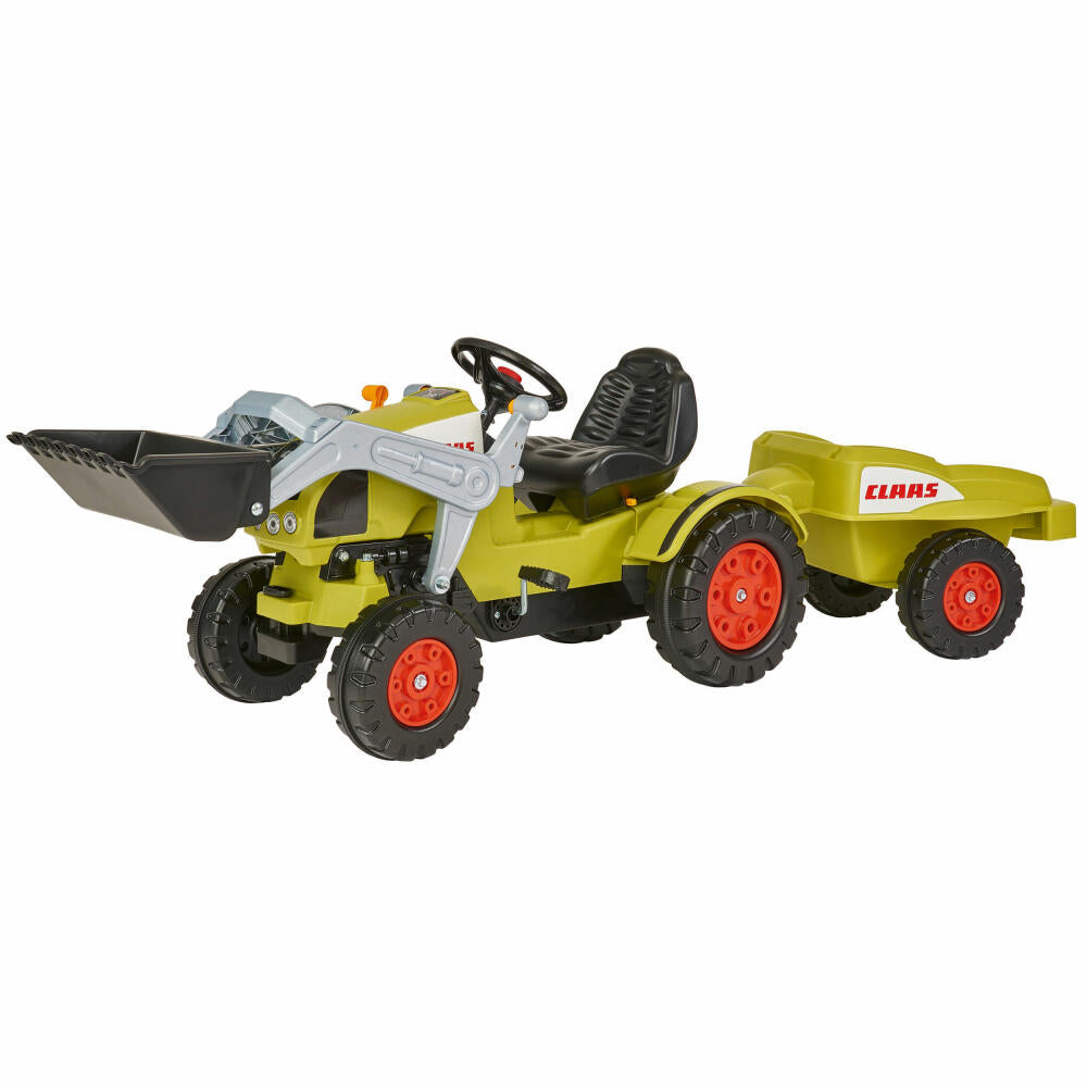 BIG Claas Celtis Loader Traktor mit Anhänger, Kettenfahrzeug, Schaufel, Kinder Traktor, Spielzeug, 800056553