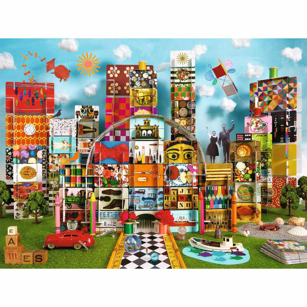 Ravensburger Eames House of Cards Fantasy, Puzzle, Erwachsenenpuzzle, 1500 Teile, 12000434