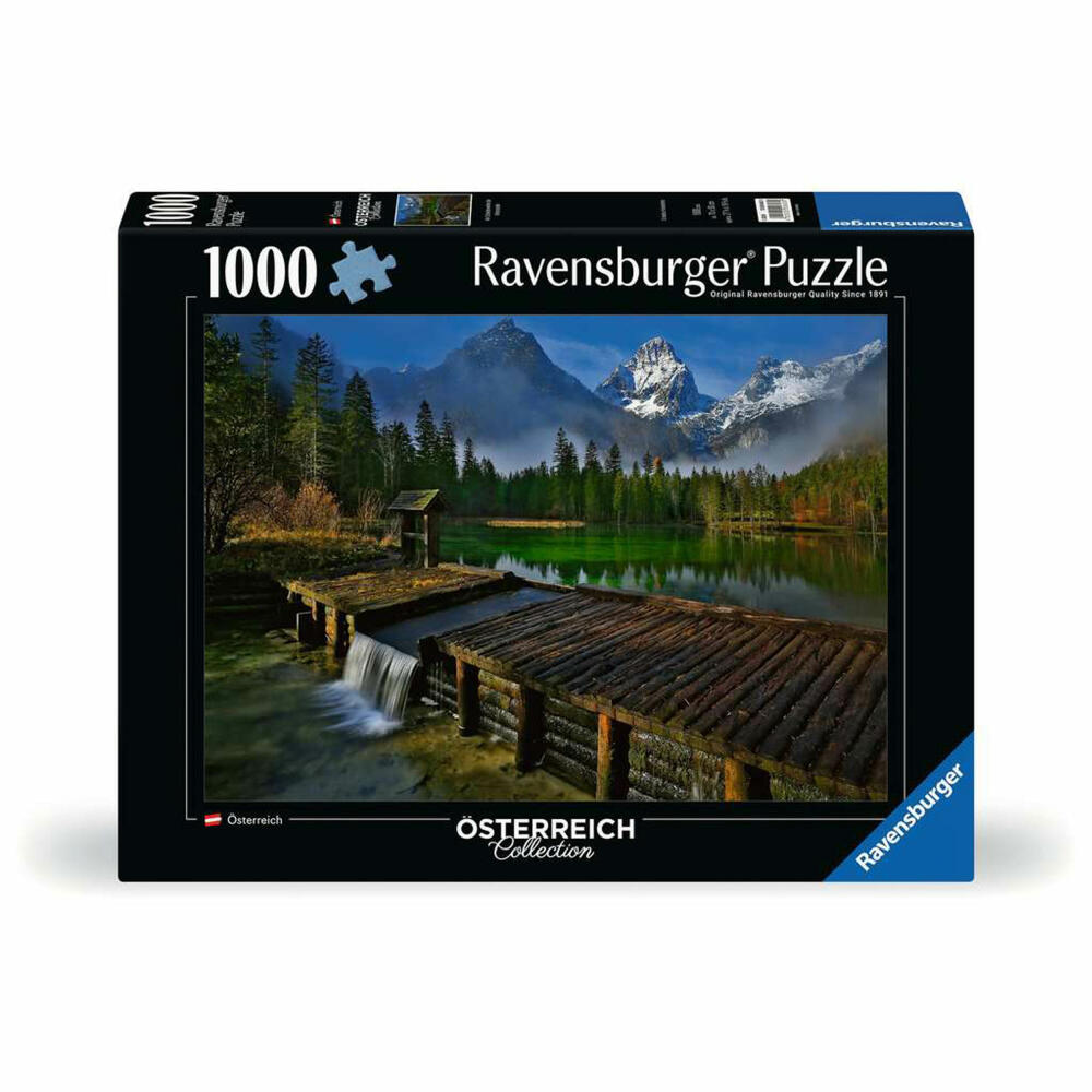 Ravensburger Schiederweiher bei Hinterstoder, Puzzle, Erwachsenenpuzzle, 1000 Teile, 12000603