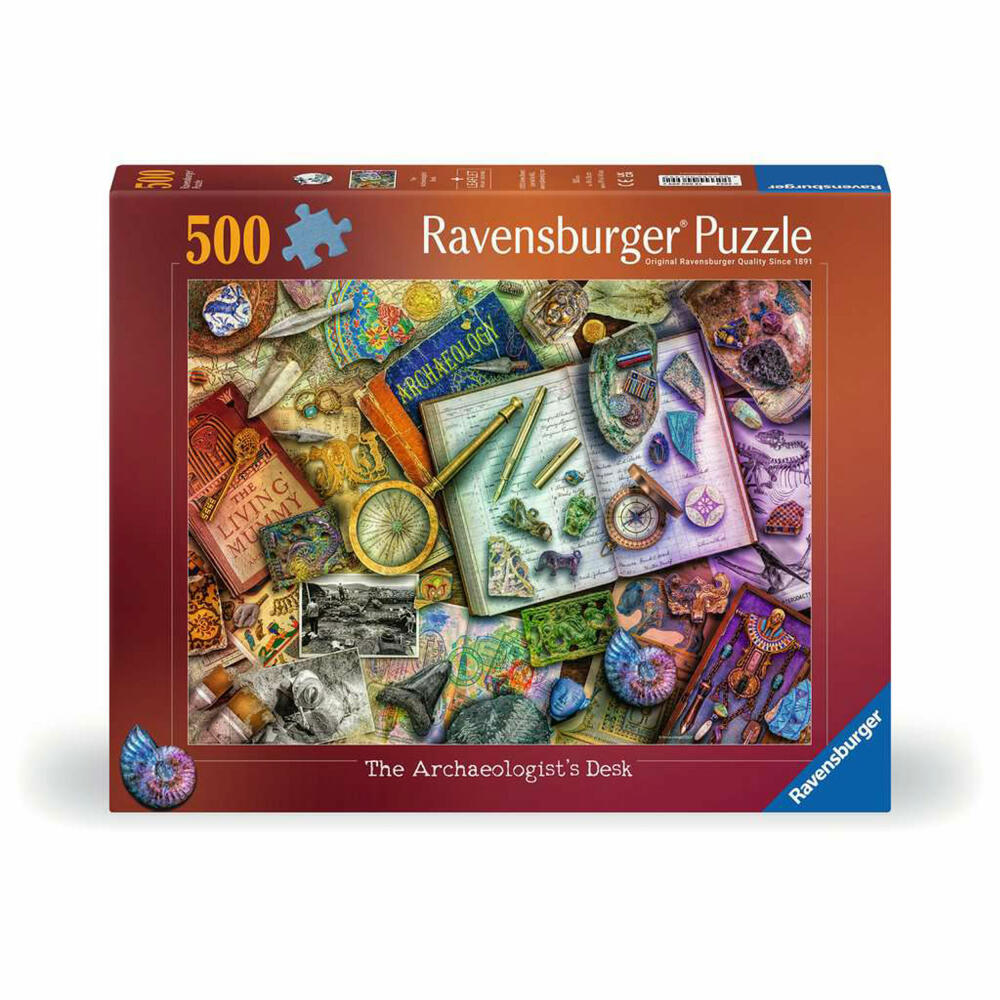Ravensburger Aimee Stewart Archaeology, Puzzle, Erwachsenenpuzzle, 500 Teile, 12000699
