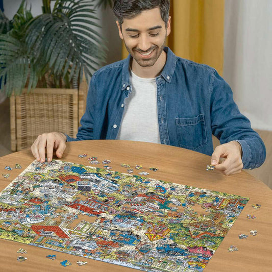 Ravensburger Der Campingplatz, Puzzle, Erwachsenenpuzzle, 1000 Teile, 12000721