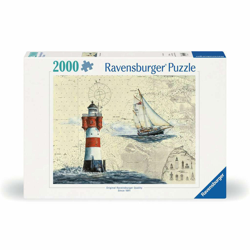 Ravensburger Romantischer Leuchtturm, Puzzle, Erwachsenenpuzzle, 2000 Teile, 12000804