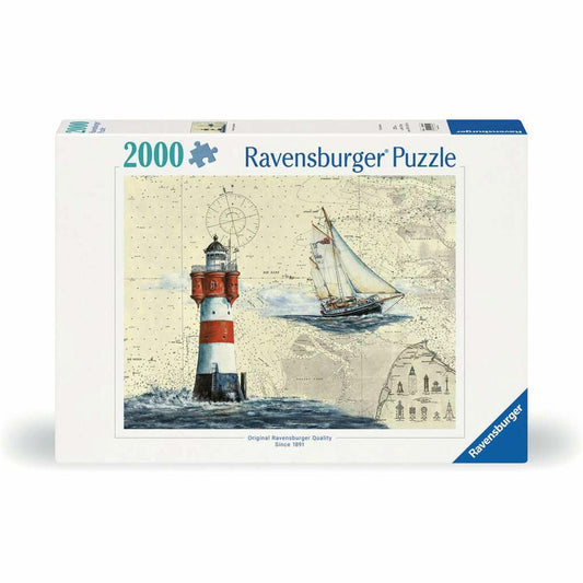 Ravensburger Romantischer Leuchtturm, Puzzle, Erwachsenenpuzzle, 2000 Teile, 12000804