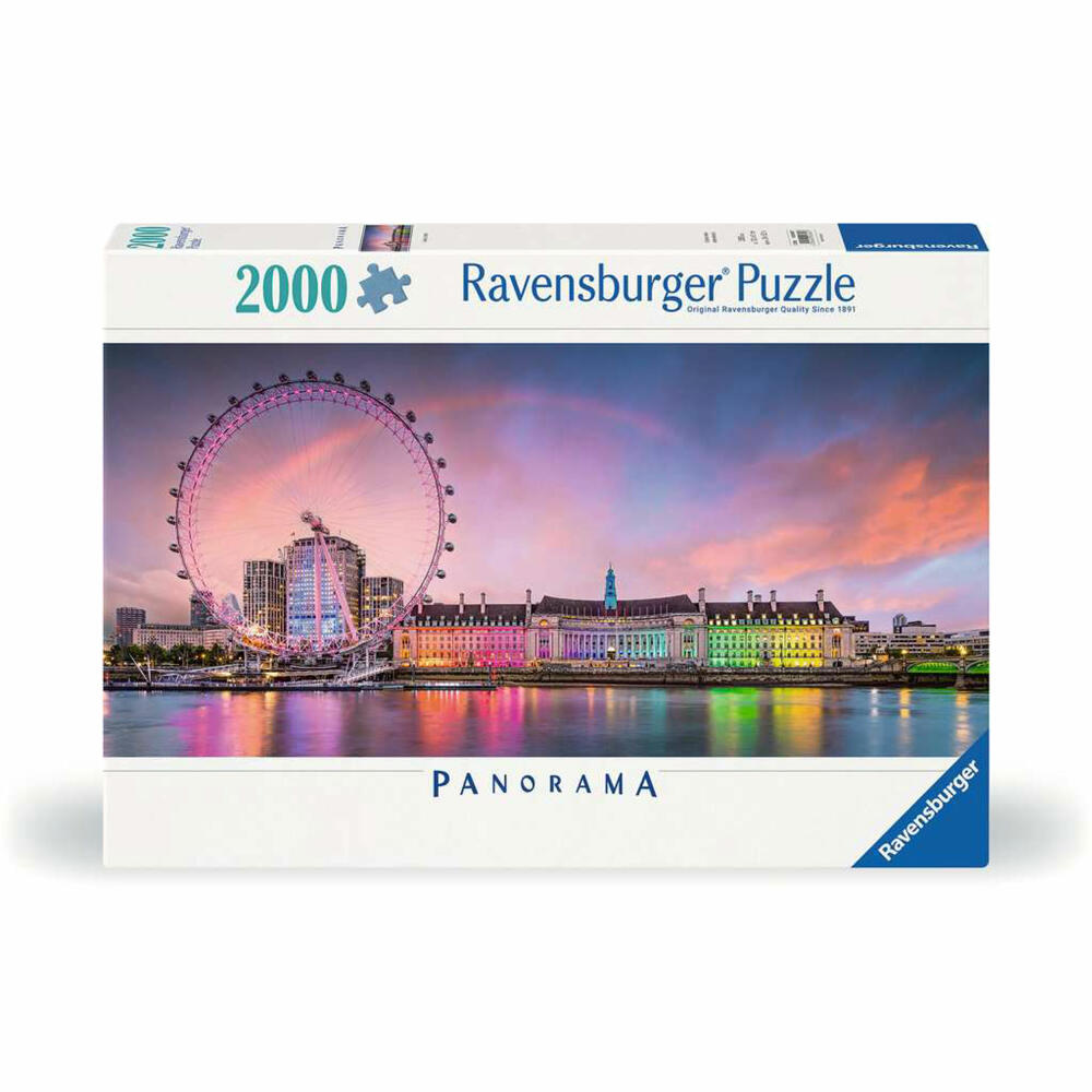 Ravensburger Kunterbuntes London, Puzzle, Erwachsenenpuzzle, 2000 Teile, 12000805