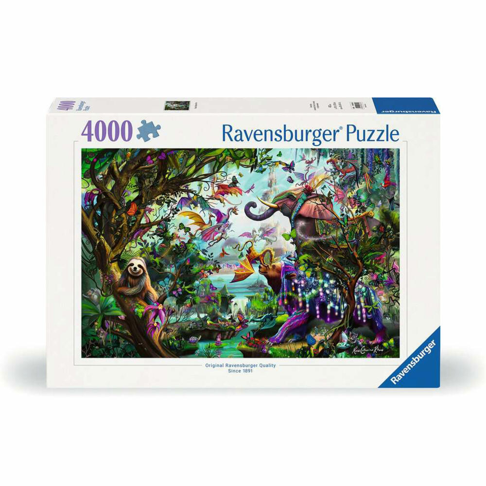 Ravensburger Die Drachen der Tropen, Puzzle, Erwachsenenpuzzle, 4000 Teile, 12000812