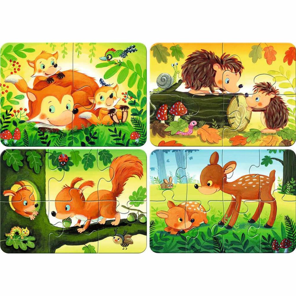 Ravensburger my first puzzles Kleine Tierfamilien, Puzzle, Kinderpuzzle, ab 2 Jahren, 12000854