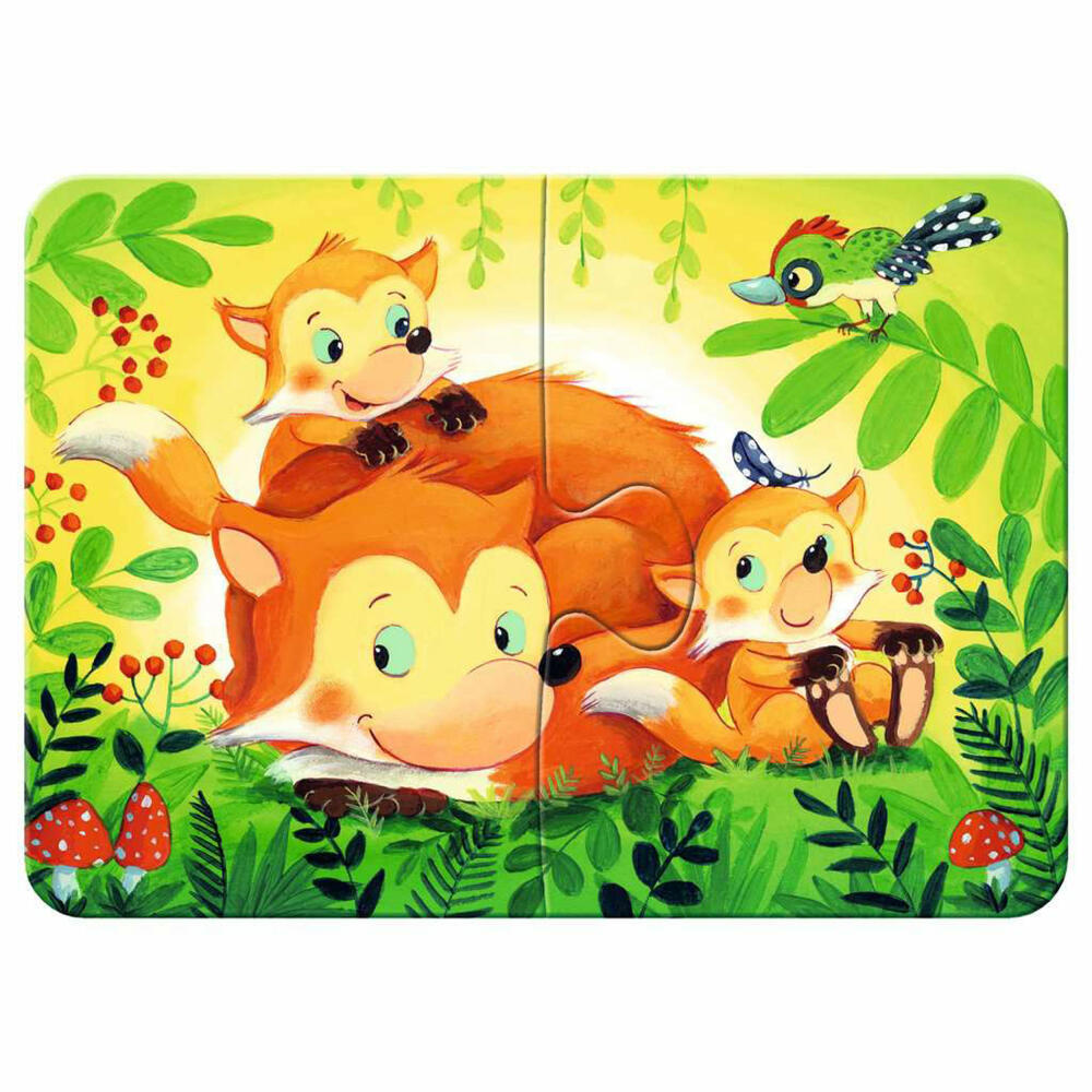 Ravensburger my first puzzles Kleine Tierfamilien, Puzzle, Kinderpuzzle, ab 2 Jahren, 12000854