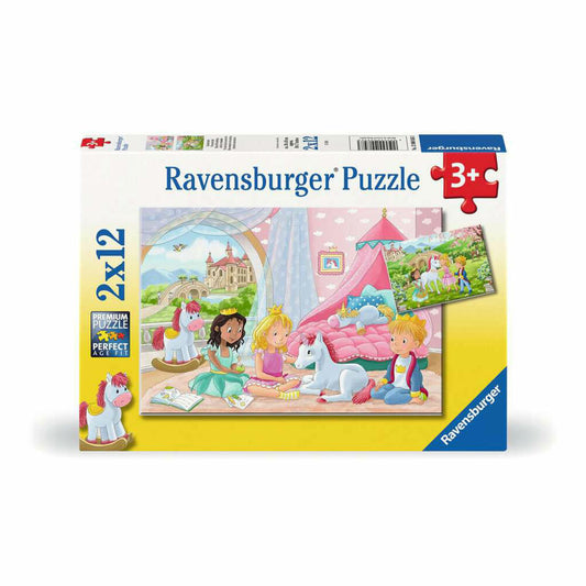 Ravensburger Zauberhafte Freundschaft, Puzzle, Kinderpuzzle, 2 x 12 Teile, 12000858