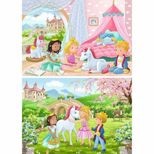 Ravensburger Zauberhafte Freundschaft, Puzzle, Kinderpuzzle, 2 x 12 Teile, 12000858