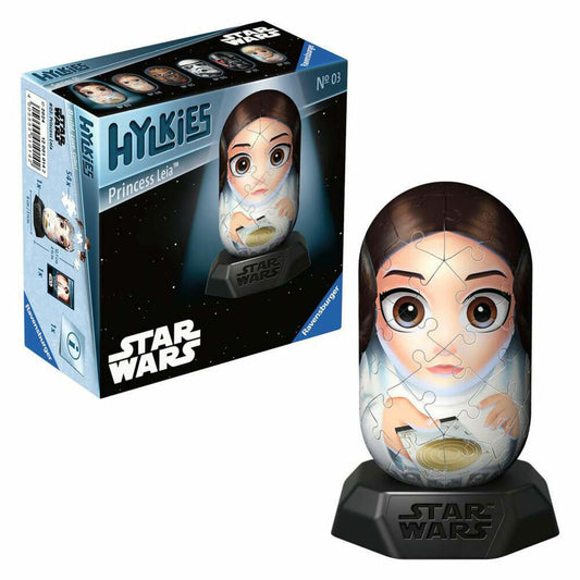 Ravensburger Hylkies Star Wars Prinzessin Leia, 3D Puzzle, 54 Teile, ab 10 Jahre, 12001014