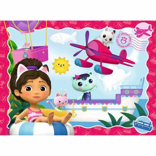 Ravensburger Gabbys Dollhouse Katzenabenteuer! Puzzle, Kinderpuzzle, 100 Teile XXL, ab 6 Jahren, 12001053