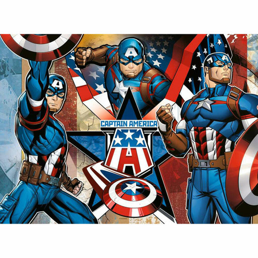 Ravensburger Marvel Der erste Avenger, Puzzle, Kinderpuzzle, 100 Teile XXL, ab 6 Jahren, 12001073
