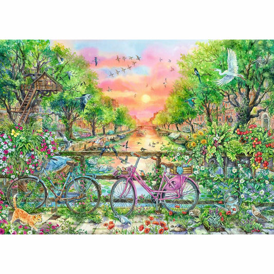 Ravensburger Verträumte Fahrräder in Amsterdam, Puzzle, Erwachsenenpuzzle, 1000 Teile, 12001089
