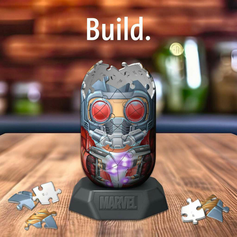 Ravensburger Hylkies Marvel Star-Lord, 3D Puzzle, 54 Teile, ab 10 Jahre, 12001161