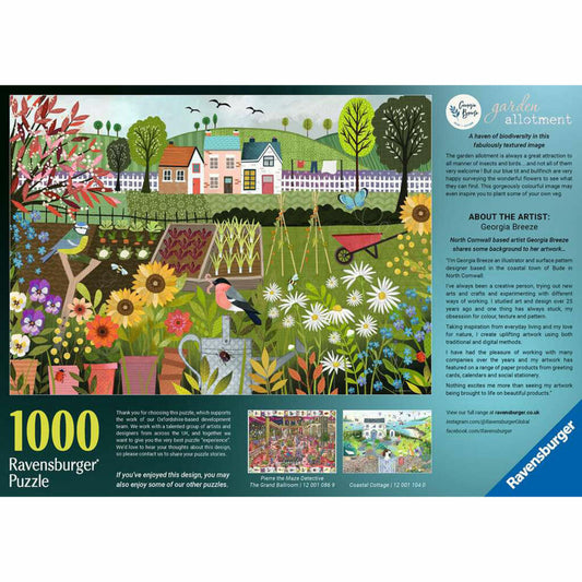 Ravensburger Schrebergarten, Puzzle, Erwachsenenpuzzle, 1000 Teile, 12001178