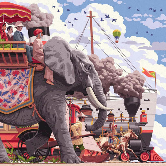 Ravensburger Art&Soul In 80 Tagen um die Welt, Puzzle, Erwachsenenpuzzle, 750 Teile, 12001201
