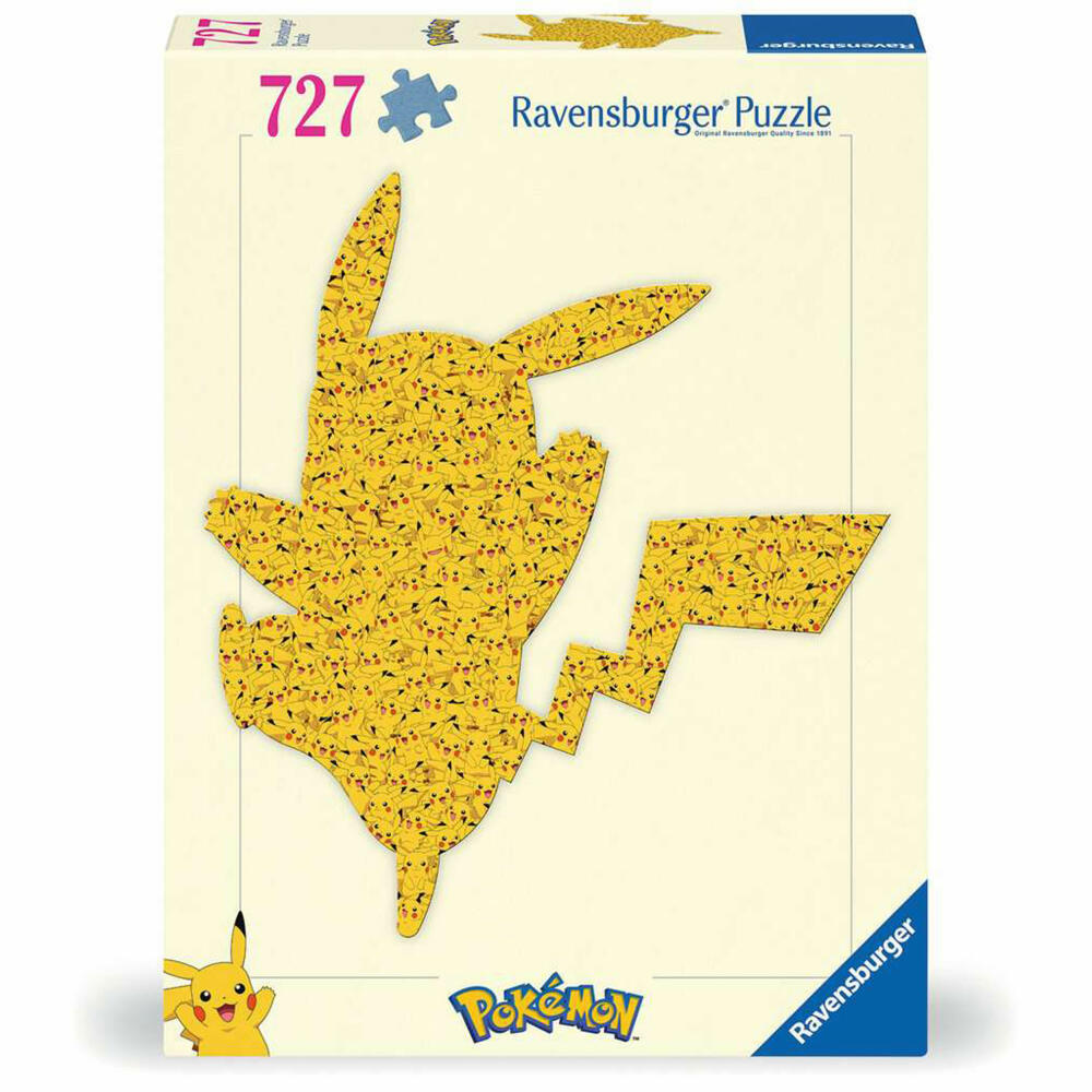 Ravensburger Pokemon Pikachu, Puzzle, Silhouettenpuzzle, Erwachsenenpuzzle, 727 Teile, 12001212