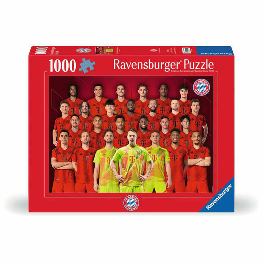 Ravensburger FC Bayern München Saison 2024/25, Puzzle, Erwachsenenpuzzle, 1000 Teile, 12001221