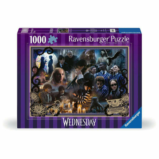 Ravensburger Wedneyday: Das Beste von Staffel 1, Puzzle, Erwachsenenpuzzle, 1000 Teile, 12001228