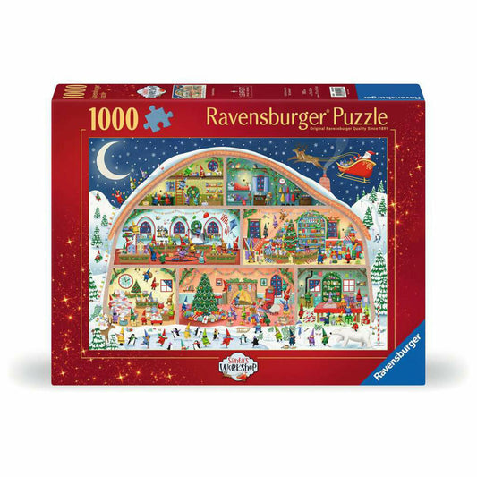 Ravensburger Die Weihnachtswerkstatt, Puzzle, Erwachsenenpuzzle, 1000 Teile, 12001268