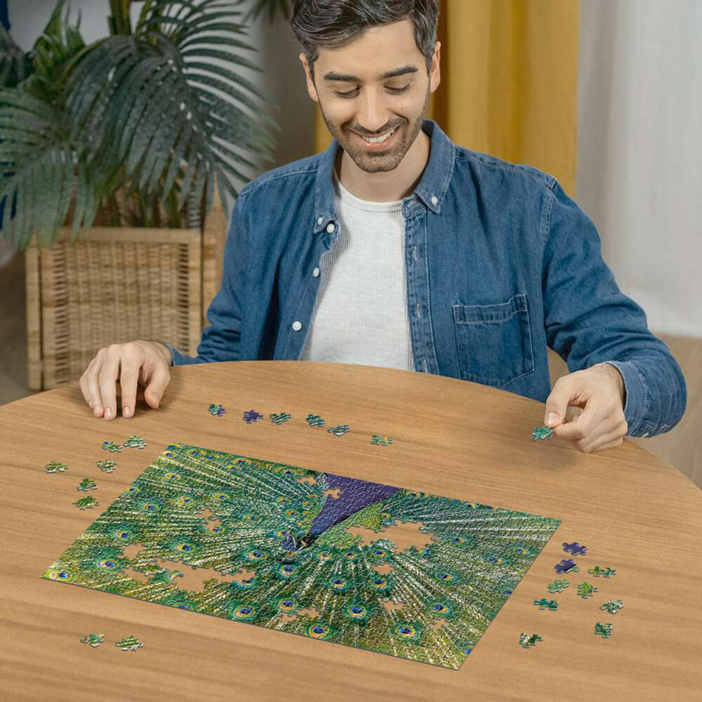 Ravensburger Der Pfau, Puzzle, Erwachsenenpuzzle, 500 Teile, 12001332