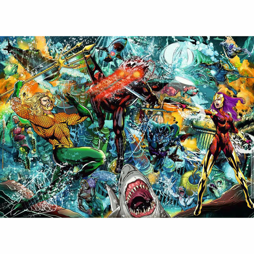 Ravensburger Justice League Aquaman, Puzzle, Erwachsenenpuzzle, 1000 Teile, 12001346