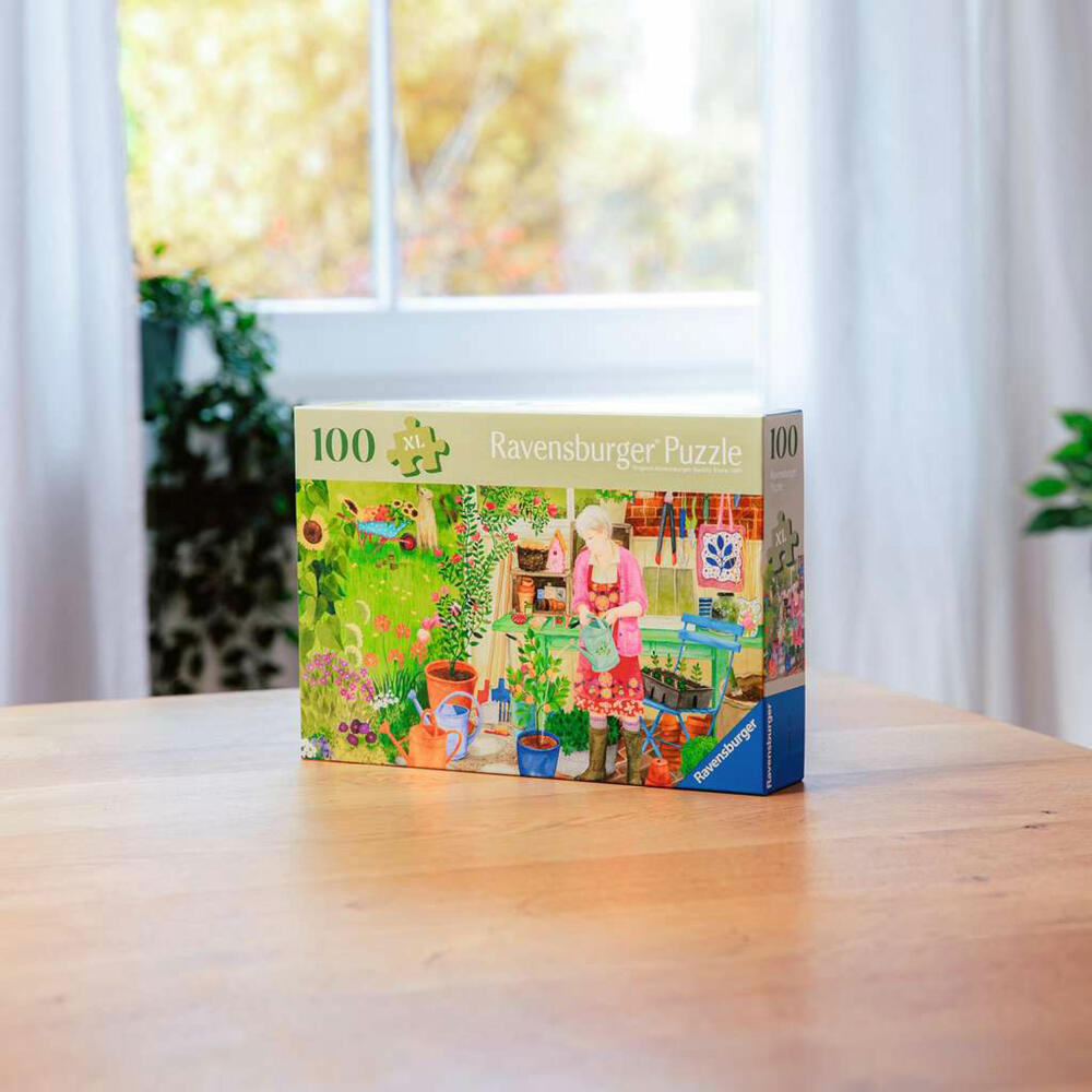 Ravensburger Gartenarbeit, Puzzle, Kinderpuzzle, 100 Teile XL, ab 9 Jahren, 12001362