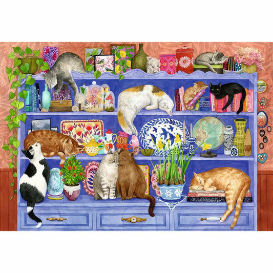 Ravensburger Katzen im Regal, Puzzle, Kinderpuzzle, 200 Teile, ab 9 Jahren, 12001367