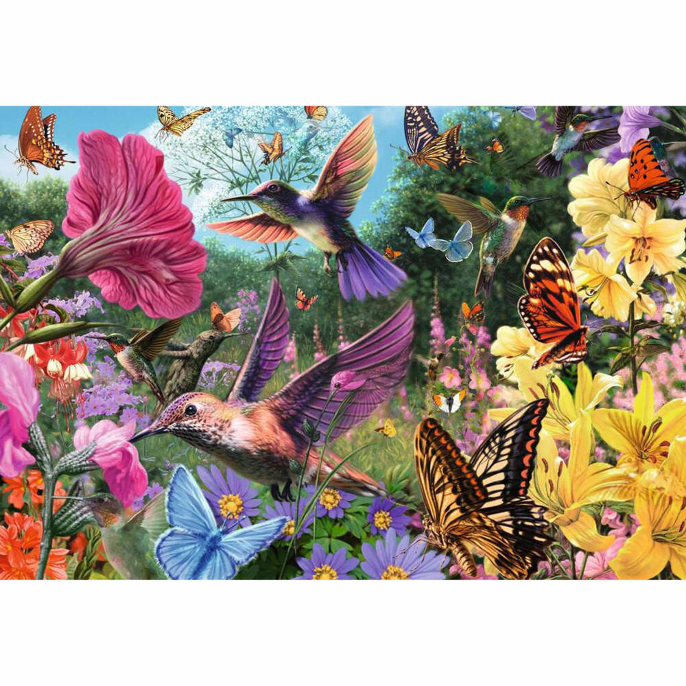 Ravensburger Kolibris und Schmetterlinge, Puzzle, Kinderpuzzle, 200 Teile, ab 9 Jahren, 12001369