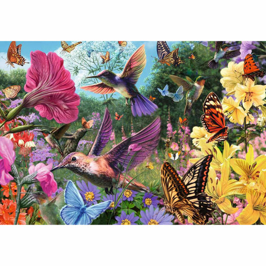 Ravensburger Kolibris und Schmetterlinge, Puzzle, Kinderpuzzle, 200 Teile, ab 9 Jahren, 12001369