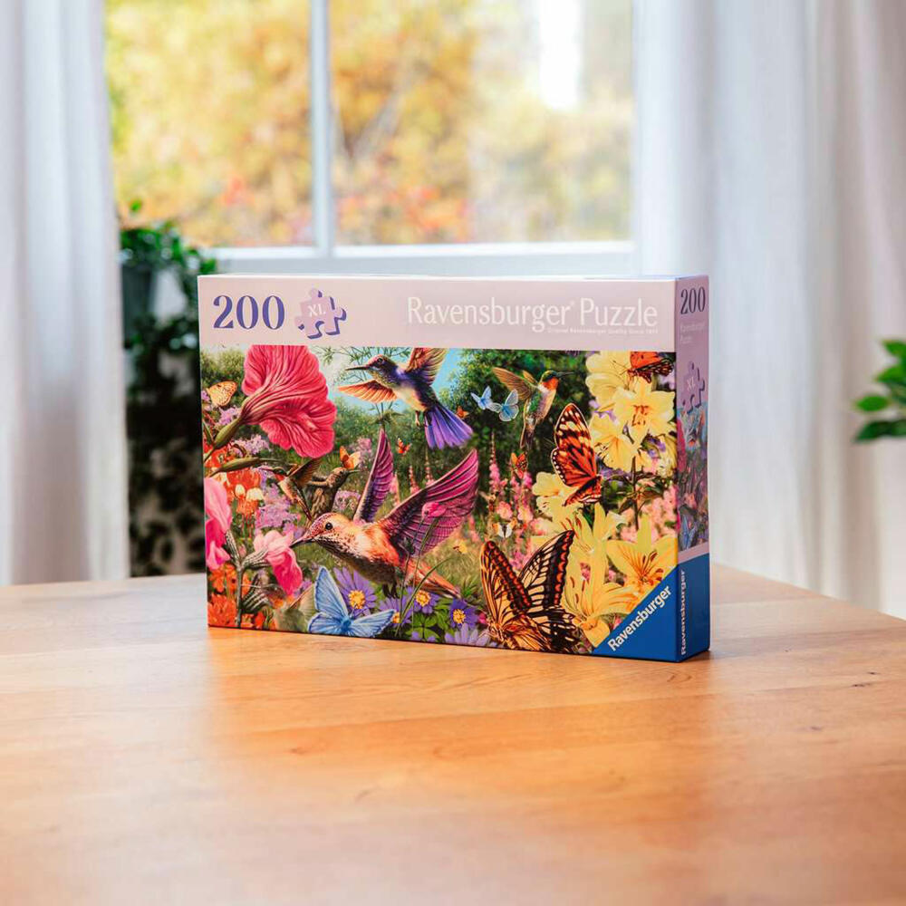 Ravensburger Kolibris und Schmetterlinge, Puzzle, Kinderpuzzle, 200 Teile, ab 9 Jahren, 12001369