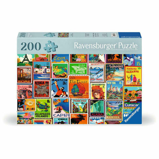 Ravensburger Briefmarken, Puzzle, Kinderpuzzle, 200 Teile, ab 9 Jahren, 12001371