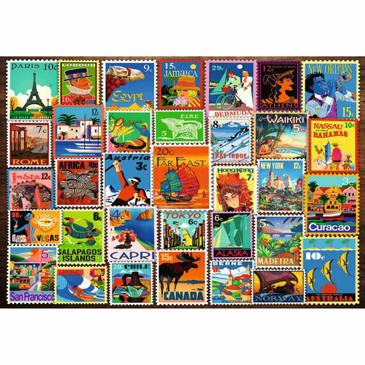 Ravensburger Briefmarken, Puzzle, Kinderpuzzle, 200 Teile, ab 9 Jahren, 12001371