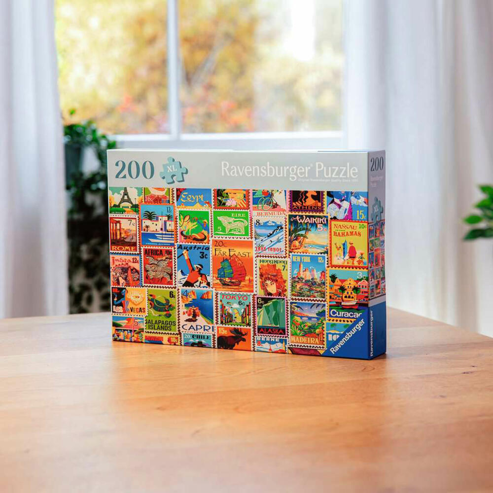 Ravensburger Briefmarken, Puzzle, Kinderpuzzle, 200 Teile, ab 9 Jahren, 12001371