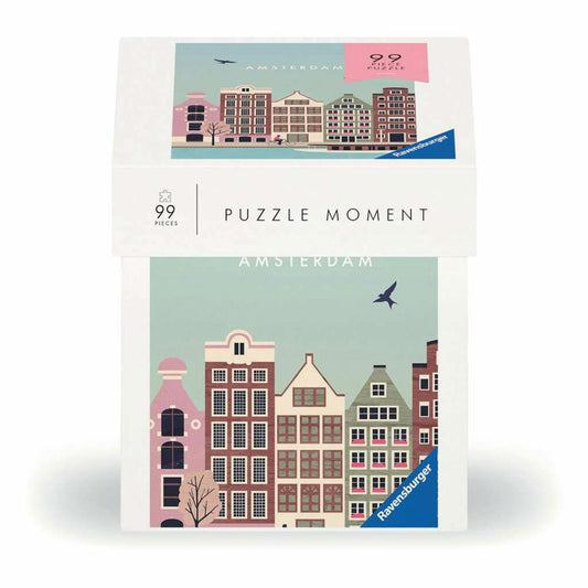 Ravensburger Puzzle Moment Amsterdam, Erwachsenenpuzzle, 99 Teile, 12001377