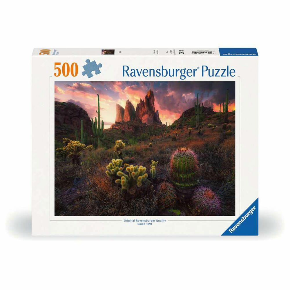 Ravensburger Kakteen, Puzzle, Erwachsenenpuzzle, 500 Teile, 12001380