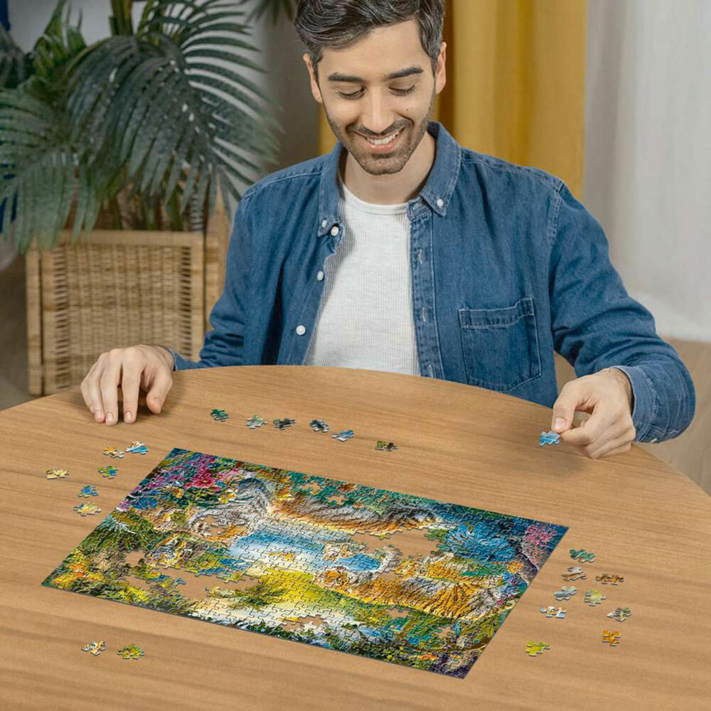 Ravensburger Tigerfamilie in der Oase, Puzzle, Erwachsenenpuzzle, 500 Teile, 12001384