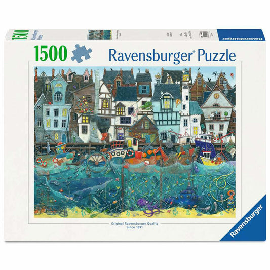 Ravensburger Hafen der Wunder: Ein geschäftiger Fantasy-Hafen, Puzzle, Erwachsenenpuzzle, 1500 Teile, 12001398