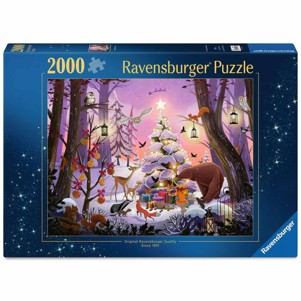 Ravensburger Weihnachten im Wald, Puzzle, Erwachsenenpuzzle, 2000 Teile, 12001417