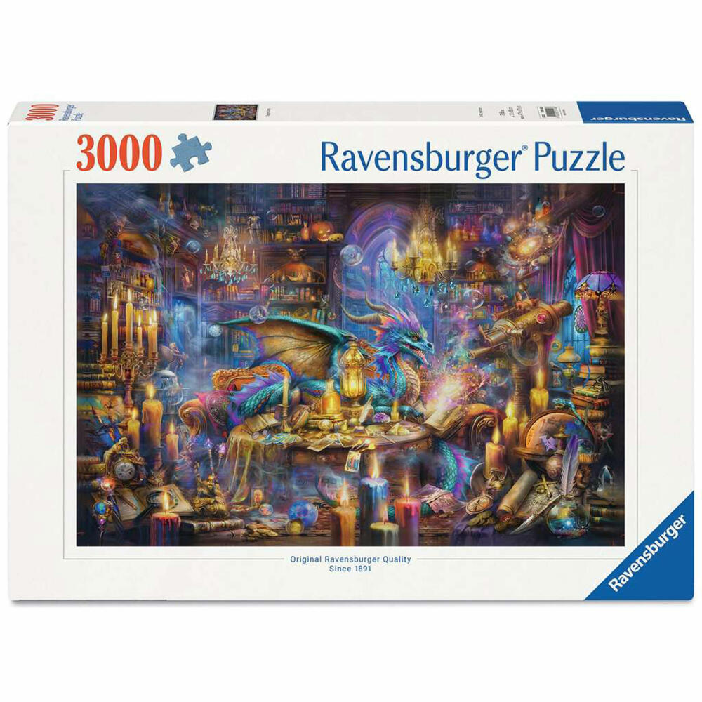 Ravensburger Drachenbibliothek, Puzzle, Erwachsenenpuzzle, 3000 Teile, 12001418