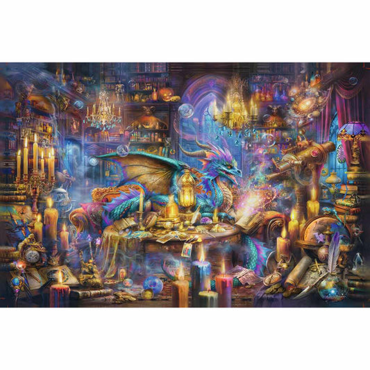 Ravensburger Drachenbibliothek, Puzzle, Erwachsenenpuzzle, 3000 Teile, 12001418