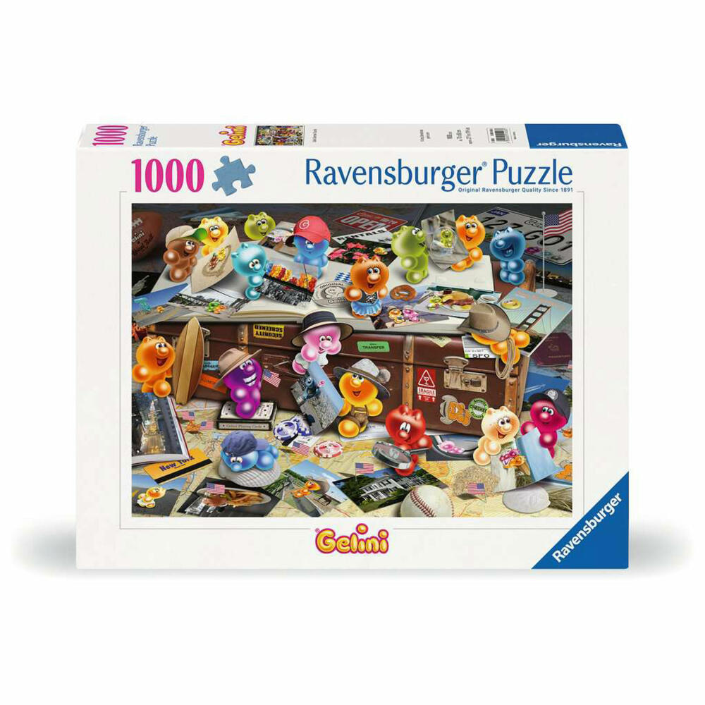 Ravensburger Gelini Deutscher Tourist, Puzzle, Erwachsenenpuzzle, 1000 Teile, 12001426
