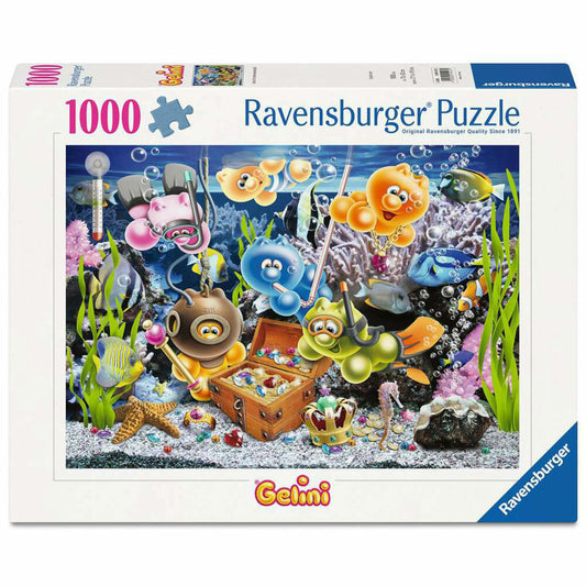 Ravensburger Gelini im Unterwasserspaß, Puzzle, Erwachsenenpuzzle, 1000 Teile, 12001427