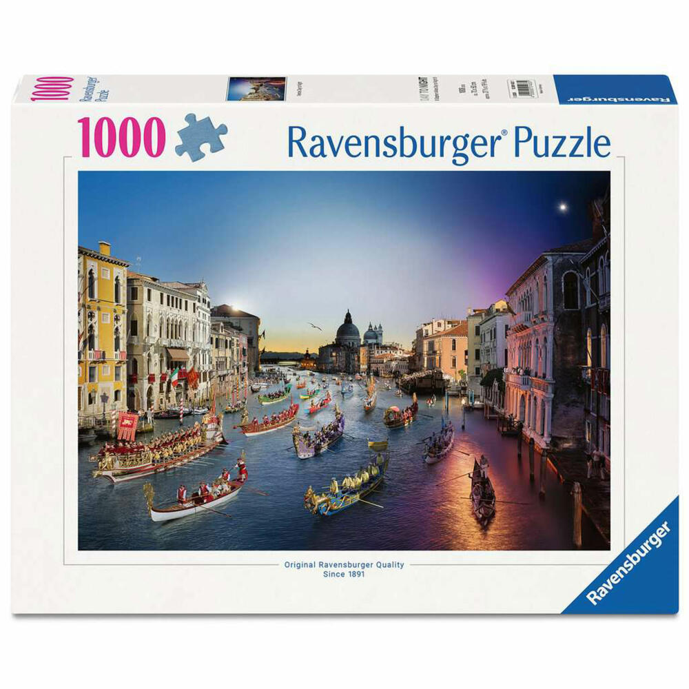 Ravensburger Venedig von Tag zu Nacht, Puzzle, Erwachsenenpuzzle, 1000 Teile, 12001433