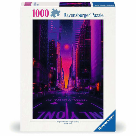 Ravensburger New York in Neon, Puzzle, Erwachsenenpuzzle, 1000 Teile, 12001436