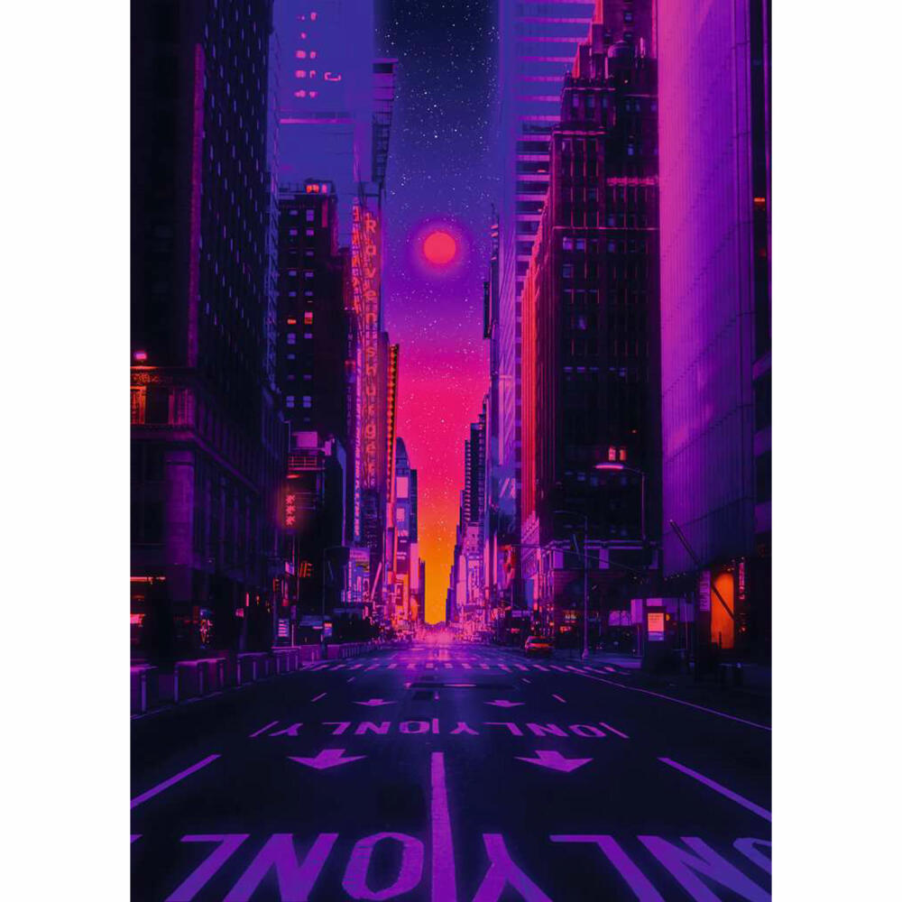 Ravensburger New York in Neon, Puzzle, Erwachsenenpuzzle, 1000 Teile, 12001436
