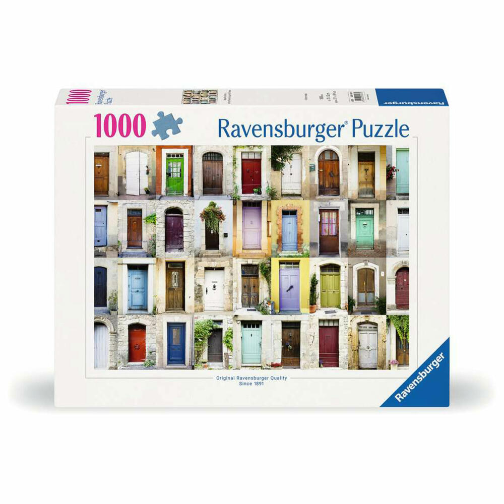 Ravensburger Schöne Türen in der französischen Provinz, Puzzle, Erwachsenenpuzzle, 1000 Teile, 12001437