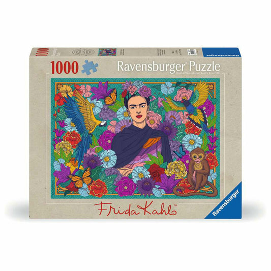 Ravensburger Frida Kahlos Paradies: Papageien, Affen und Blüten, Puzzle, Erwachsenenpuzzle, 1000 Teile, 12001475