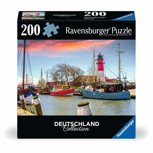 Ravensburger Der Hafen von Büsum, Puzzle, Kinderpuzzle, 200 Teile, ab 9 Jahren, 12001476