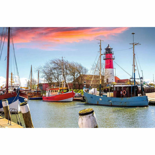 Ravensburger Der Hafen von Büsum, Puzzle, Kinderpuzzle, 200 Teile, ab 9 Jahren, 12001476